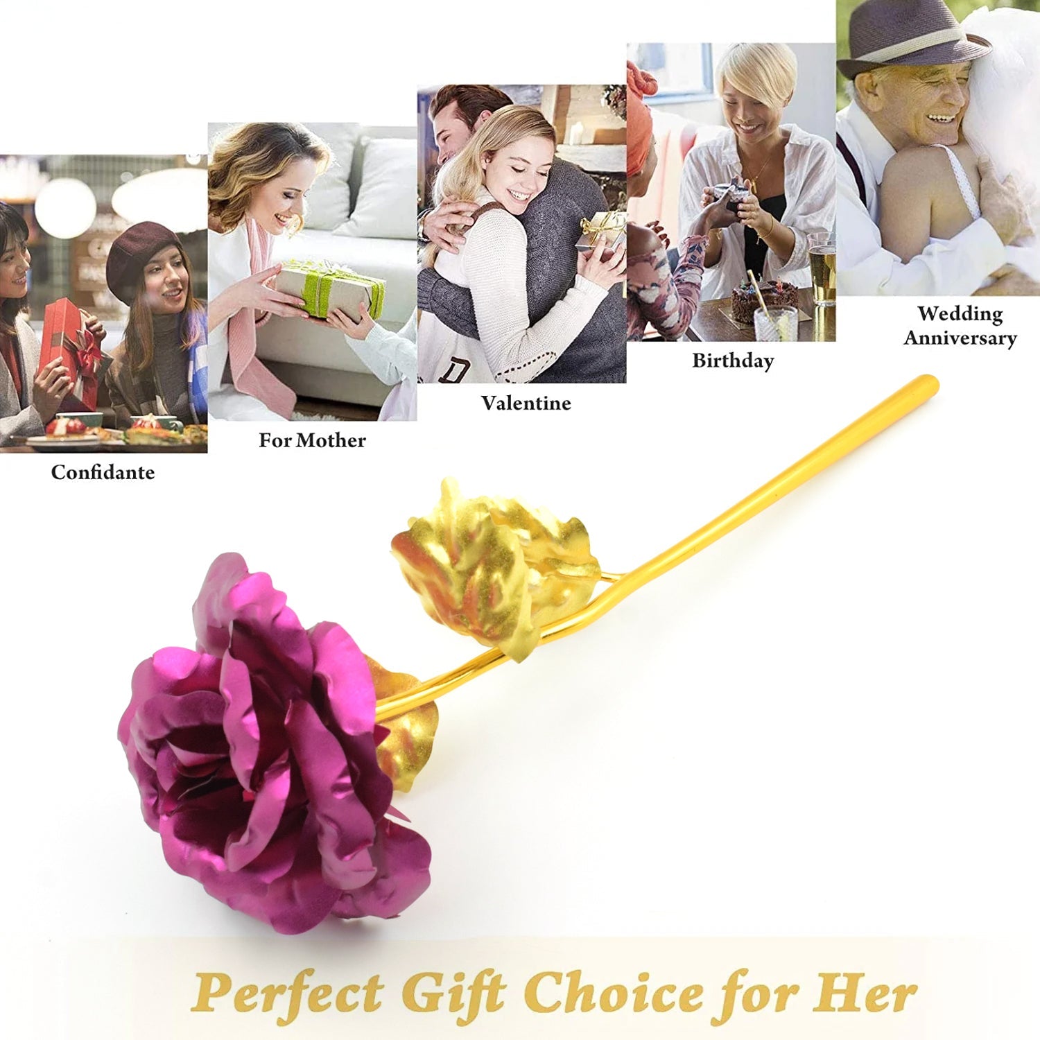 0898 Gold Rose Artificial Rose Flower With Gift Box, Plastic Flowers Best Gifts for Friend Girl Wife Women, Golden Rose Gift for Valentine's Day, Mother's Day, Anniversary, Birthday, Wedding, Gold (1 Pc) 0898 Gold Rose Artificial Rose Flower With Gift Box, Plastic Flowers Best Gifts for Friend Girl Wife Women, Golden Rose Gift for Valentine's Day, Mother's Day, Anniversary, Birthday, Wedding, Gold (1 Pc)
